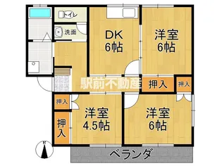 メゾン忠見【201号室】の間取り