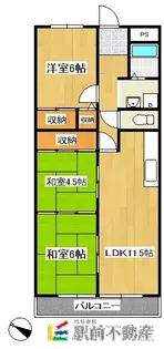 グレイシス【6階】の間取り
