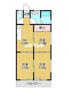 コーポ朝日【203号室】の間取り