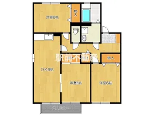 アベニール21E棟【212号室】の間取り