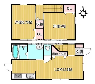 福岡県久留米市城島町内野【一戸建】の間取り