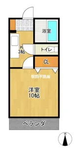 FT1038 B棟【4号室】の間取り