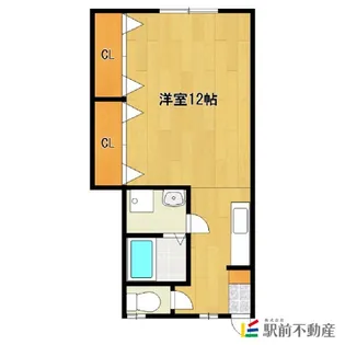 福岡県筑後市大字水田【アパート】の間取り