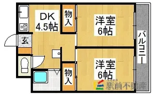 カーサヴェルデ【201号室】の間取り