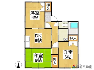 福岡県八女市岩崎【一戸建】の間取り