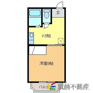 ロングヒルⅠ【1-G号室】の間取り