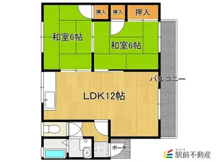 ウイングⅣ【102号室】の間取り