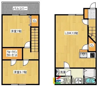 ケアルA【1号室】の間取り