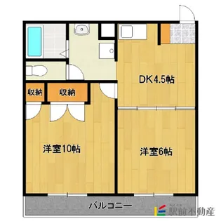 レジデンス萌C棟【101号室】の間取り