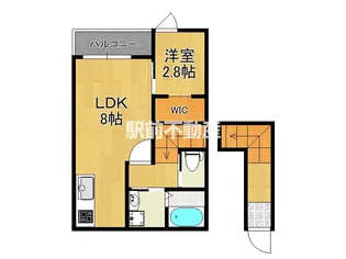 シュヴァン天領【203号室】の間取り