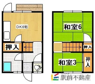 歴木古賀アパート【4号室】の間取り