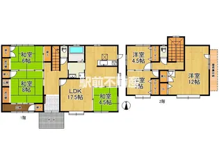 福岡県八女郡広川町川上【一戸建】の間取り