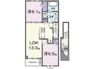 アレルヤ【202号室】の間取り