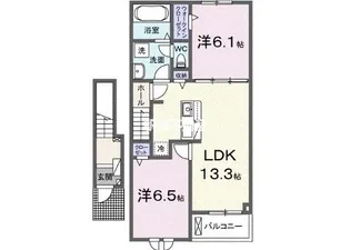 アレルヤ【204号室】の間取り