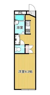 レオパレスノースランド【2F号室】の間取り