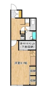 レオパレスドイシャンⅡ【1F号室】の間取り