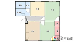 コーポかわなみ【202号室】の間取り