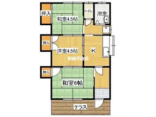 福岡県大牟田市三池【一戸建】の間取り