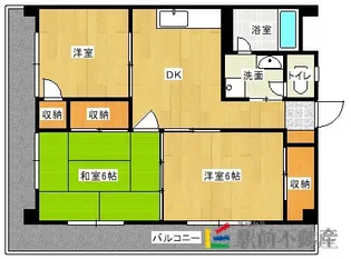ロイヤルマンション【2階】の間取り
