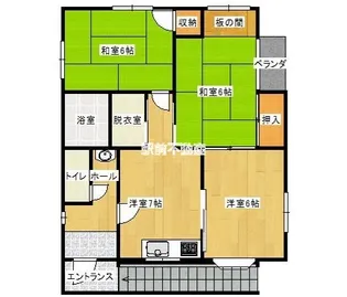中原マンション【201号室】の間取り
