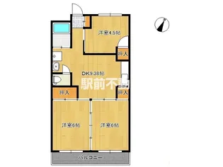 中川ビル【503号室】の間取り