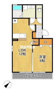 ヴァンクールB棟【315号室】の間取り