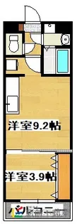クレア大牟田駅前【305号室】の間取り