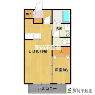 エマーブルⅠB棟【106号室】の間取り