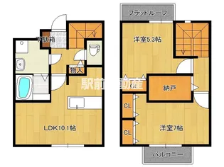 絆一号館【102号室】の間取り