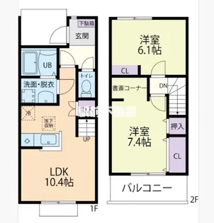 Syunヴェール【102号室】の間取り