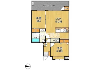 グランドニューガイア新栄町駅前【605号室】の間取り
