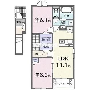 パルク・エリナス920【2階】の間取り