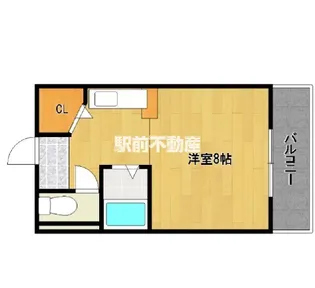 プリメール大谷【203号室】の間取り