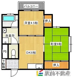 ウインライトビル【512号室】の間取り
