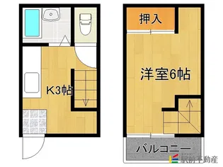 アパートメントP.I.【007号室】の間取り