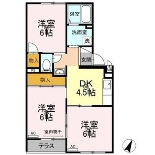 サンコーポF【103号室】の間取り