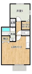 リーベスフロイライン【103号室】の間取り