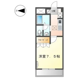 リファイン山中【2階】の間取り