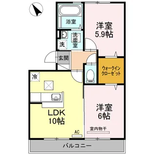 デア ブリッツ【1階】の間取り
