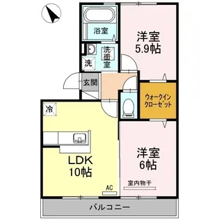デア ブリッツ【2階】の間取り