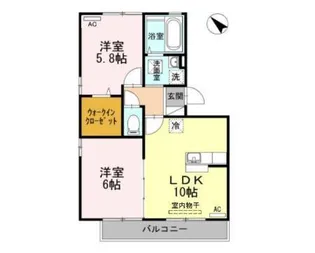 リビングタウンIC小郡 A棟【3階】の間取り