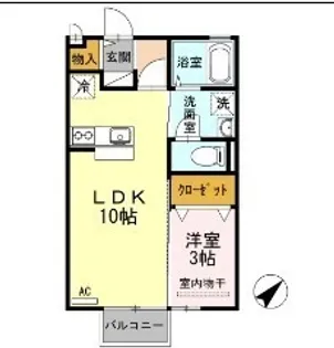 カレッツァK【2階】の間取り