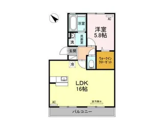 リビングタウンふしのがわ【3階】の間取り