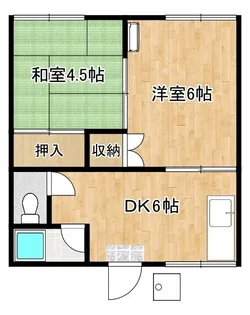 コーポサンクス【201号室】の間取り