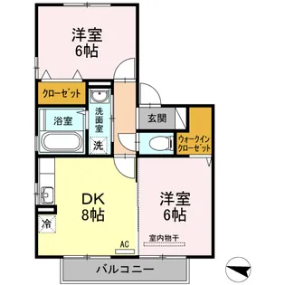 アイングルック【2階】の間取り