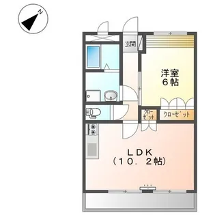 グランチェスタK・T【202号室】の間取り