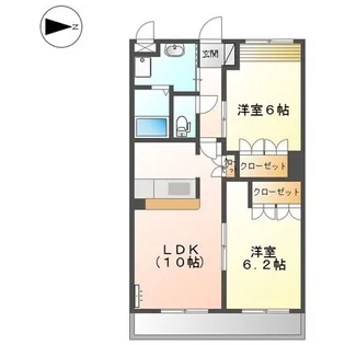コンフォース 小鯖【1階】の間取り