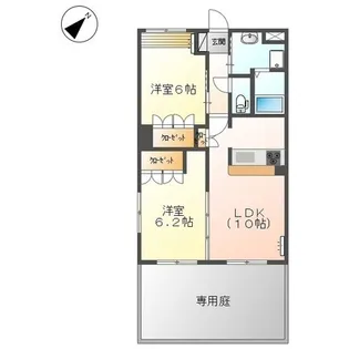 メゾン・ド・ヴェルジュ【1階】の間取り