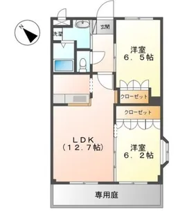 美保里Ⅰ番館【1階】の間取り