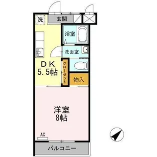 クレール静【1階】の間取り